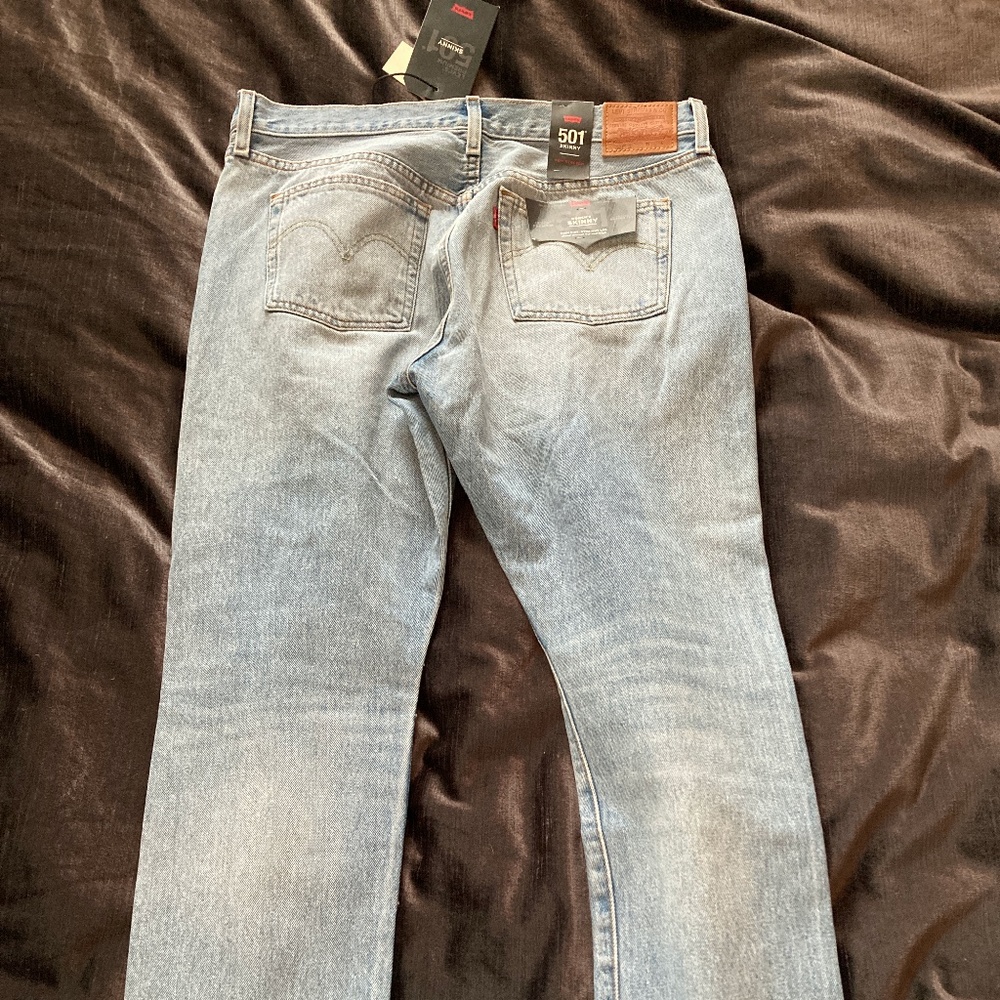Levi's 501 Skinny Jean in Lovefool 32x28 - Picture 5 of 5